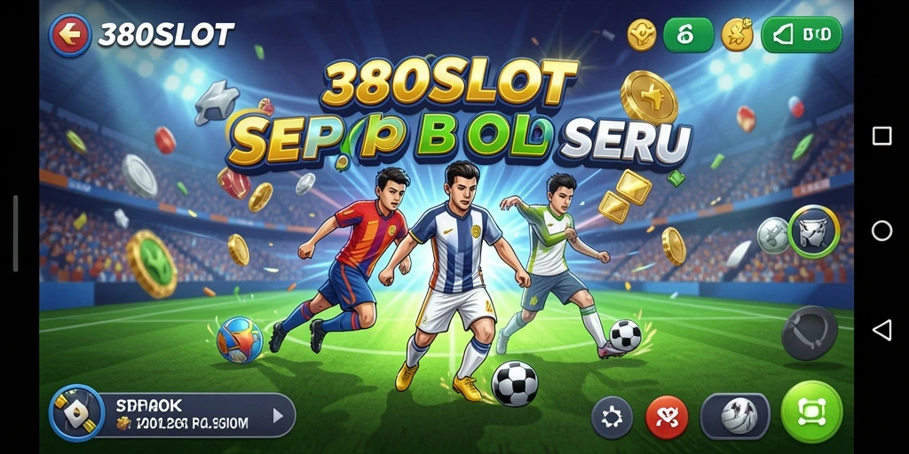 Tampilan menarik dari gameplay 380SLOT di tema sepak bola.
