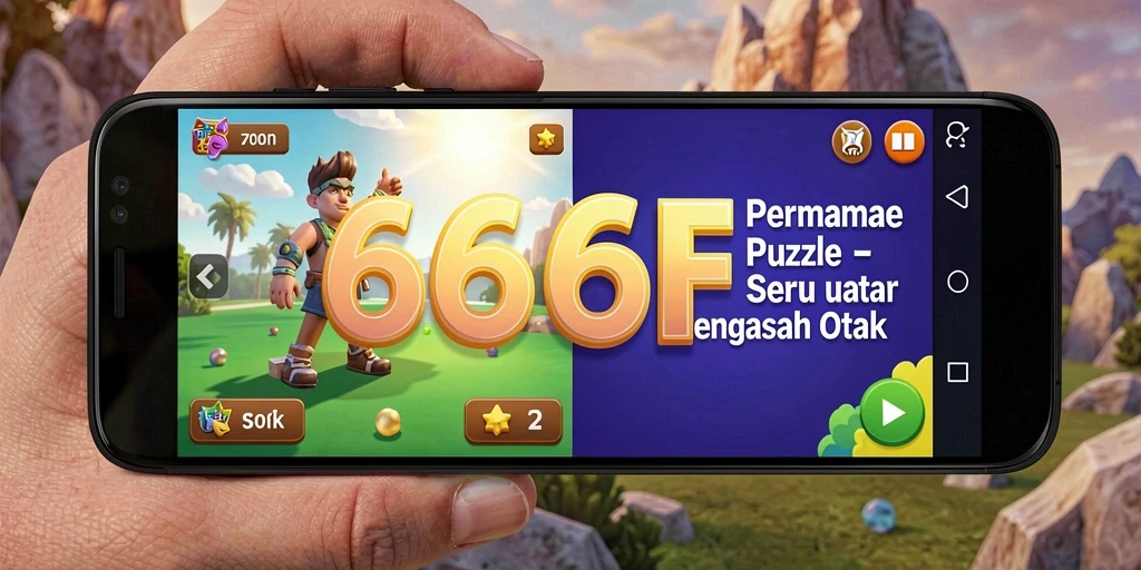 Tampilan gameplay seru dan menantang dalam 666F.