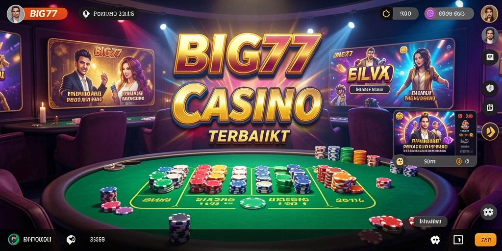 Screenshot permainan Live Casino BIG77 yang menarik dan interaktif.