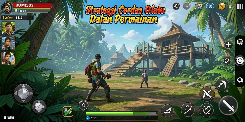 Gameplay mendebarkan dalam BUMI303 yang strategis.