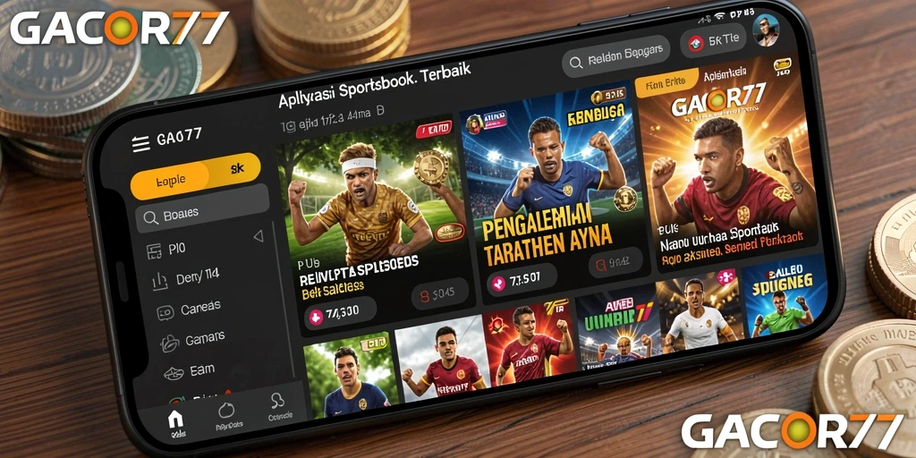 Screenshot GACOR77 menampilkan gameplay taruhan olahraga yang menarik.