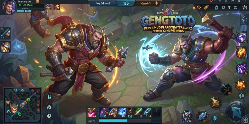 Tampilan gameplay seru dalam GENGTOTO dengan karakter unik.