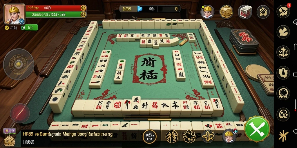 Tampilan gameplay HR89 yang menakjubkan saat bermain Mahjong.