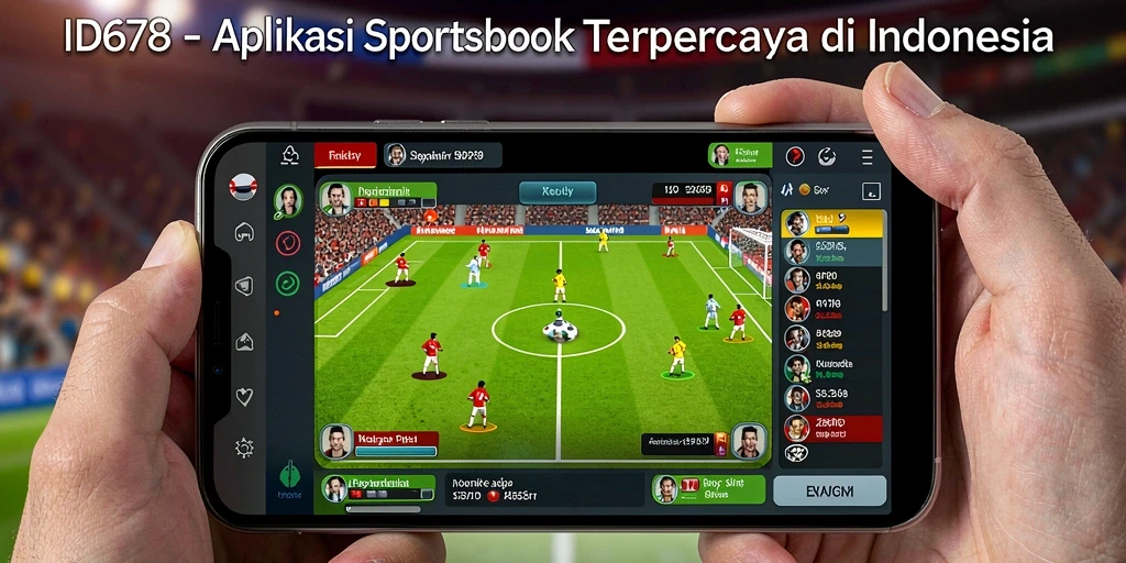 Screenshot utama ID678 menampilkan tampilan taruhan olahraga yang menarik dan informatif.
