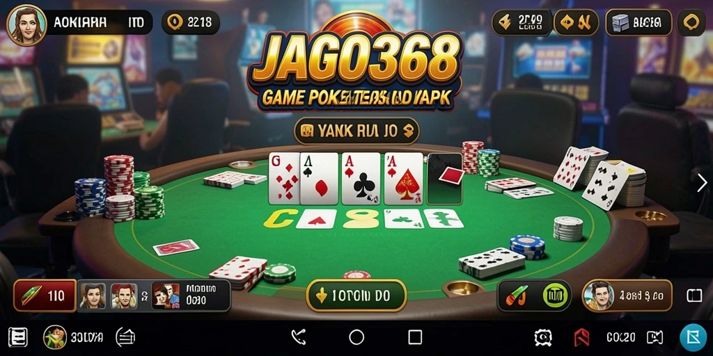 Screenshot gameplay JAGO368 yang menunjukkan serunya bermain poker.