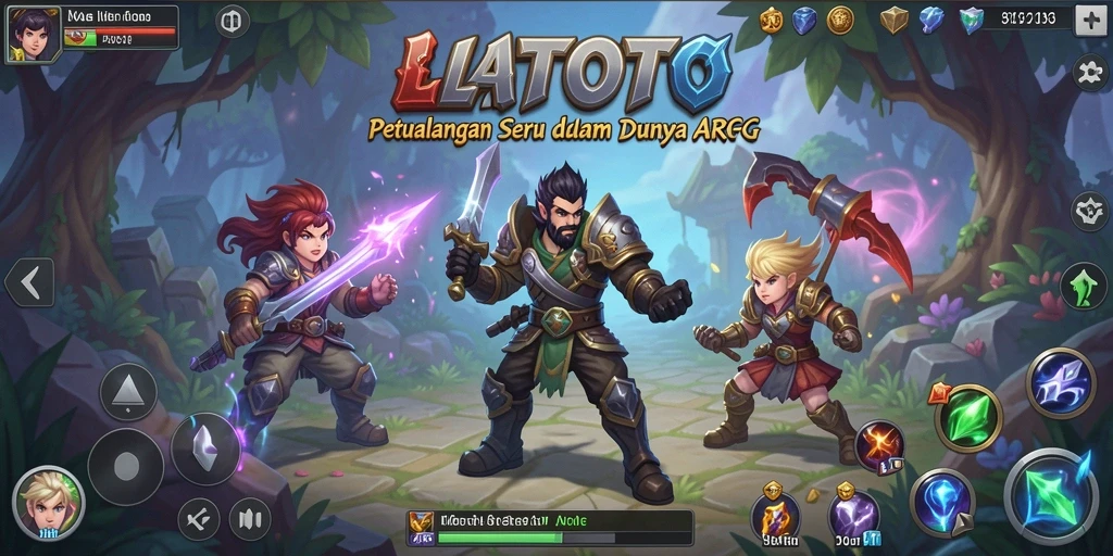 Tampilan gameplay LATOTO yang menegangkan dalam petualangan ARPG.