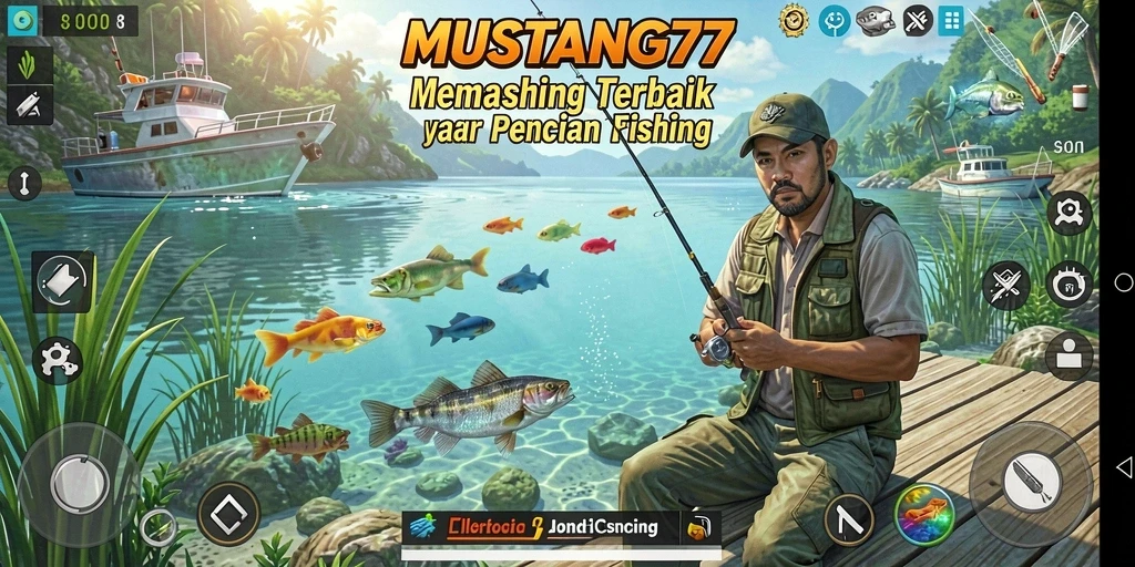 Gameplay MUSTANG77 yang menegangkan dan mendebarkan saat memancing.