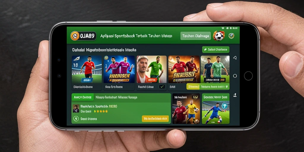 Tampilan utama gameplay OJA89 saat taruhan olahraga berlangsung.