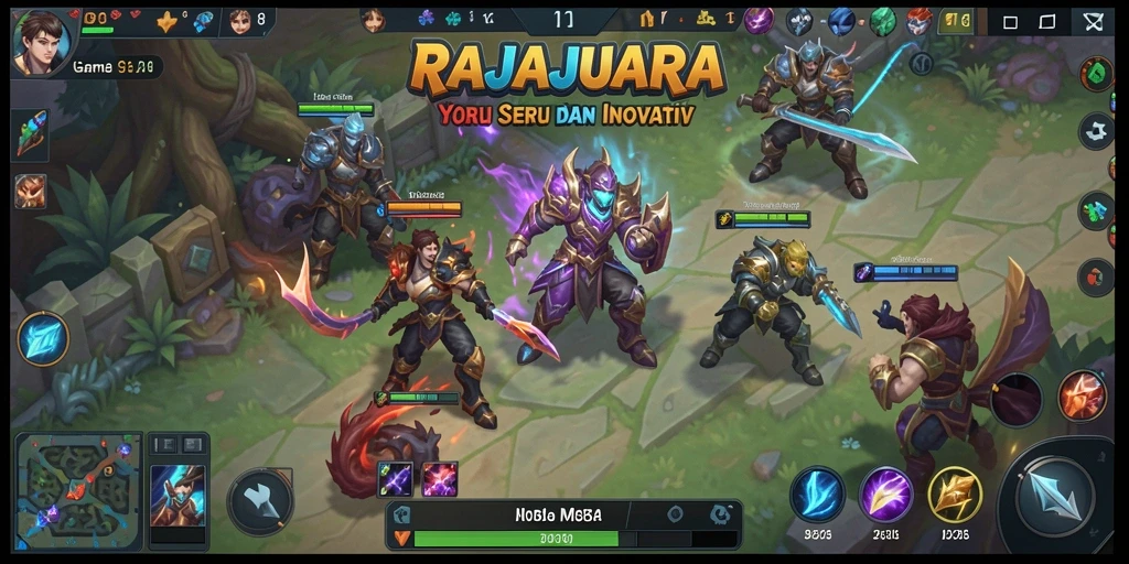 Screenshot menunjukkan gameplay seru di RAJAJUARA.