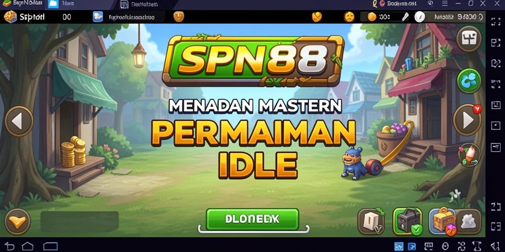 Tangkapan layar gameplay SPN88 yang menunjukkan momen santai dalam permainan Idle.