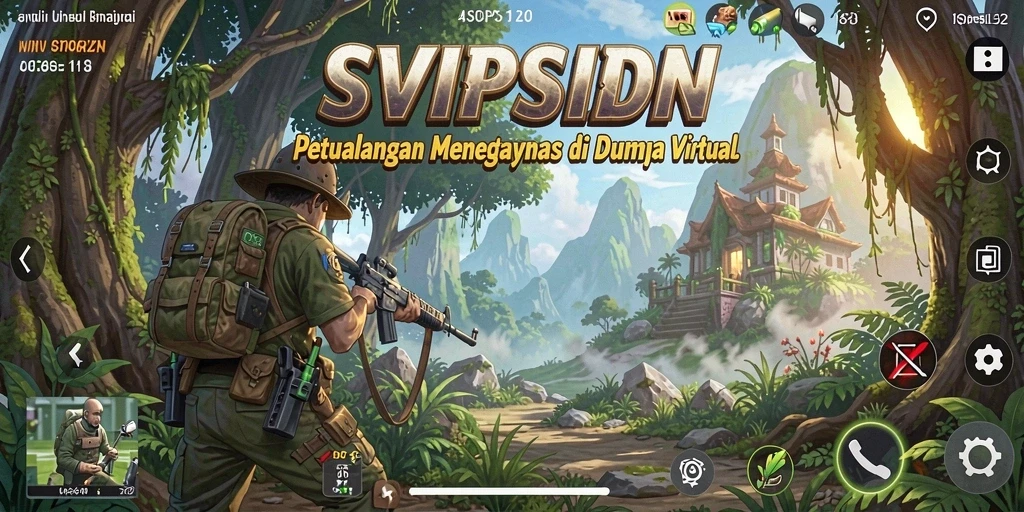 Tampilan dinamis dari gameplay petualangan SVIPSIDN yang mendebarkan.