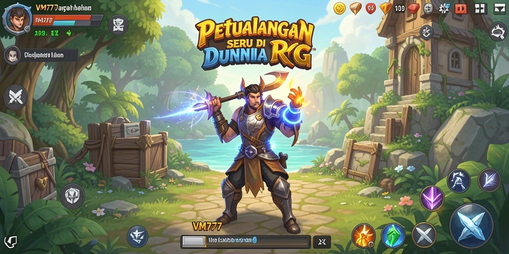Tampilan menarik dari gameplay RPG yang memukau.