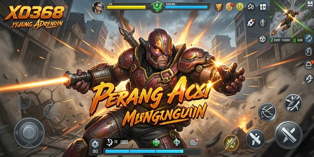 Screenshot gameplay XO368 yang penuh aksi dan tantangan.